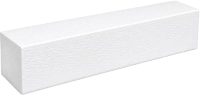 Piepschuim vormen - baksteen - 1x - 30 x 7,5 x 7,5 cm - styropor hobby / DIY vorm - basis knutselfiguren