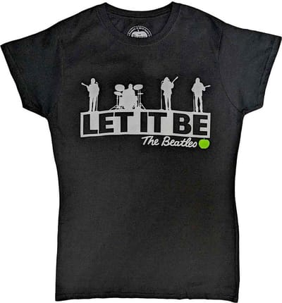 The Beatles - Rooftop Dames T-shirt - S - Zwart