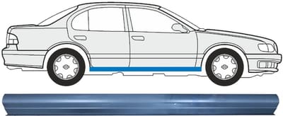 Reparatie dorpel voor Nissan Maxima 1999-2003 / Links = Rechts (symmetrisch)
