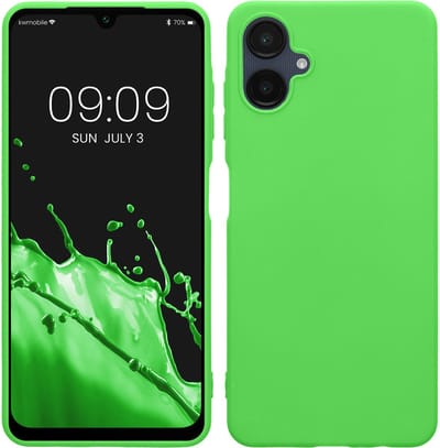 kwmobile telefoonhoesje geschikt voor Samsung Galaxy A06 - Hoesje voor smartphone - Back cover in limoengroen