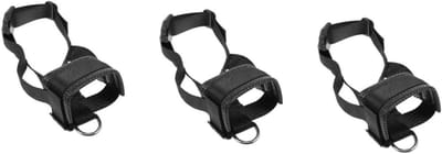 Hondenmuilkorven - Hondenmaskers - Voorkomen Bijten - Verstelbare Nylon - 3 Stuks - Zwart