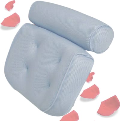 Nivard Badkussens Voor In Bad - Badkussen - Hoofdsteun Bad - Nekkussen Bad - Antislip - Spa Kussen - Jacuzzi Accessoires - Blauw