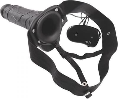 Vibrerende Realistische Holle Strap - On - 20.5 cm