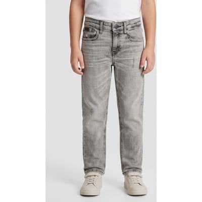 Calvin Klein Boys Regular Straight Jean Stone Grey Wash Taglia: 6 | Jeans Outlet | kids | Grigio
