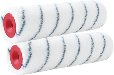 Sorex Muur vacht anti- 2x -spat verfroller - nylon - pluisvrij - 7 x 18 cm - Verfspullen - Schildersbenodigheden
