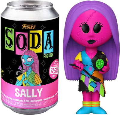 Funko SODA Pop! DISNEY The Nightmare Before Christmas - Sally (Blacklight) (kans op Chase editie)