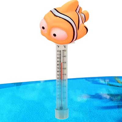 Badthermometer - Watertemperatuur meter - Water control - Drijvend ontwerp - 18.5 cm - Clownvis