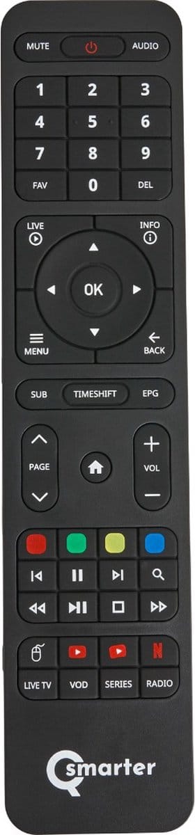 Afstandsbediening Qsmarter QS9, QS10, Play en Premium V2