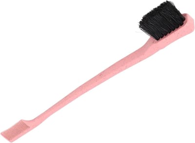 Wenkbrauw Borstel - Wimper Kam - Make-up Creëren - Dubbele Kop - 18 cm - Rood