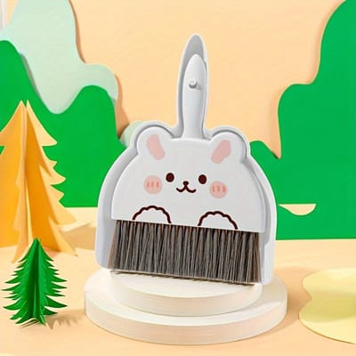 Mini brosse de nettoyage et pelle à poussière mignonnes pour animaux Durables, Portables, Cadeau idéal pour les voyages, le camping et l'usage domestique