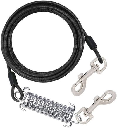 Hondenriem 3 meter - Zwart - Bijtbestendig en waterdicht-Veilig - Comfortabel