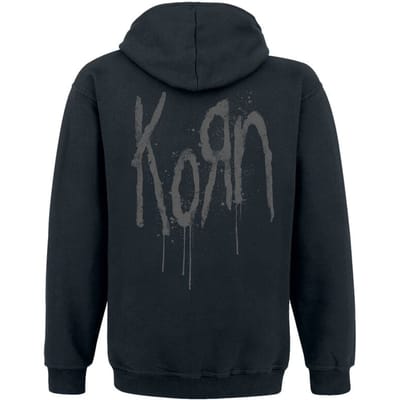 Korn Trui met capuchon - Korn Black Logo - S tot 5XL - voor Mannen - zwart