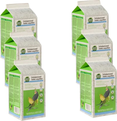 Happy Home Schelpenzand - Vogelbodembedekking - 6 x 2 kg