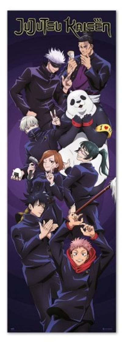 Jujutsu Kaisen deurposter - Manga- Anime - Tovenaar - magiërs - 53 x 158 cm.