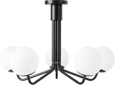 Toolight App1578-5Cp Hanglamp Zwart 47X47X47Cm
