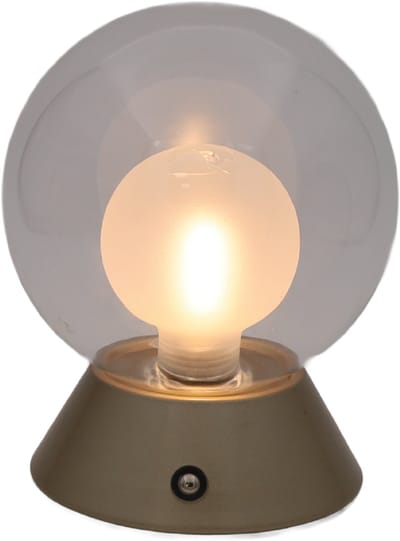 Luxus Europe - Tafellamp Touch Nora Goud - Draadloze LED Tafellamp Binnen - USB-C Oplaadbaar - Touchbediening - Dimbaar - 3 Lichtkleuren