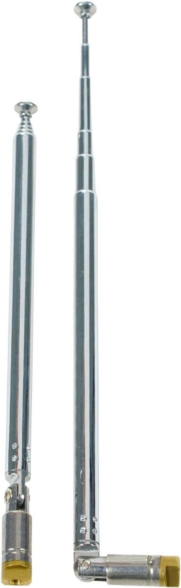Telescopische Antenne - Vervangende Antenne - Radio Ontvangst - 6 Secties Uitschuifbaar - 435 cm Uitgeschoven - Zilverkleurig
