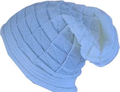 TWOA-Beanie oversized- Muts gebreid streetwear – Wit