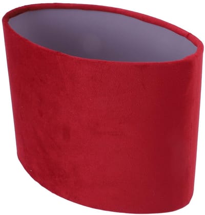 Dailygoody - Ovale Lampenkap - Wijnrood - Geschikt voor E27 en E14 lampen - Modern design - Perfect voor sfeerverlichting - Stijlvol - Ideaal voor thu...