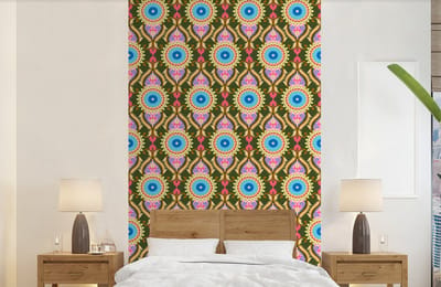 Behang - Fotobehang Design - Orient - Retro - Breedte 150 cm x hoogte 240 cm