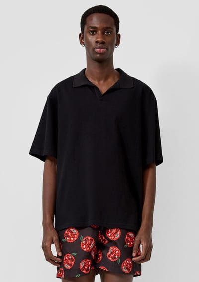 s.Oliver -qs Poloshirts Black Maat: L | Poloshirts Outlet | Heren | Zwart