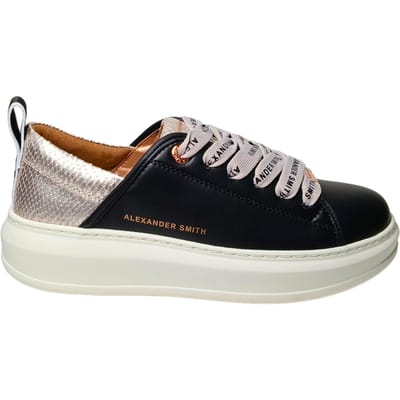 Damesschoenen Alexander Smith Eco-wembley vrouw-zwart zilver