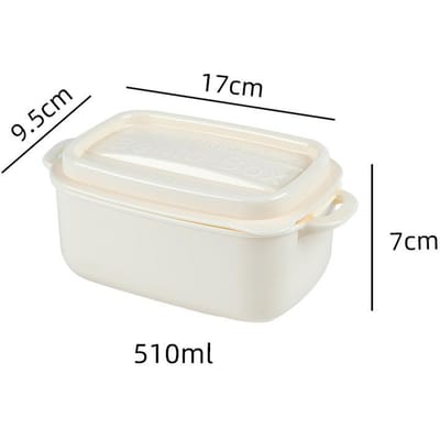 Draagbare nieuwe dubbele hamburger lunchbox schattige hamburger lunchbox lunchbox kinderlunchbox wit