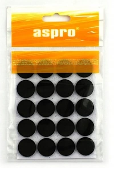 Aspro - Zelfklevende Viltjes - 20mm - Zwart - 20 Stuks