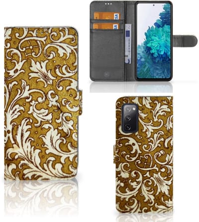 Wallet Case Samsung Galaxy S20 FE Barok Goud