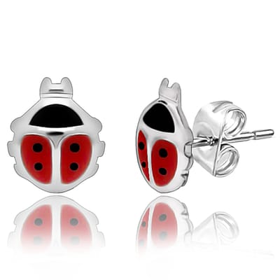 Juwelier Zwartevalk - ZILVEREN (GERHODINEERD) OORBELLEN LIEVEHEERSBEESTJE 22.212--