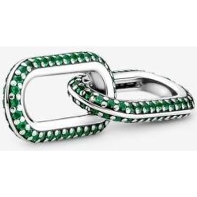 925 Sterling Zilver Nieuwe Me Ring Kraal Ronde Connector Bedel Dubbele Fit Me Link Ketting Parel Armband Sieraden gray