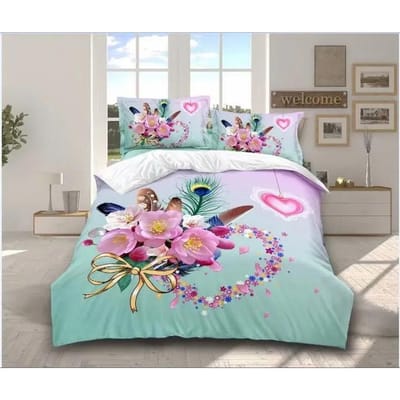 Beddengoedset Luxe Bloem Dobby Winter Dekbedovertrekset 3d Bed Voor Meisjes 100% Polyester Kussenslopen Dekbedovertrek 8F 150x200cm 3pcs