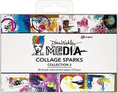 Dina Wakley media Collage sparks collection 3