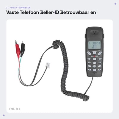 Dailygoods- Vaste Telefoon - FSK/DTMF Nummerherkenning - 16-Bit LCD-Display - Beller-ID Registratie - Thuistelefoon met Snoer - 5 Niveaus Helderheid