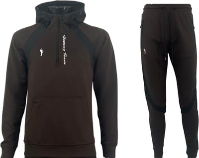 Hitman - Trainingspak Heren - Joggingpak Heren - Sportkleding Heren - Cadeau voor Man - Donker Bruin - Maat S