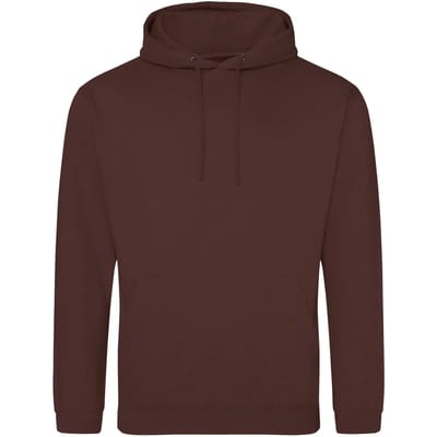 Just Hoods College Hoodie JH001 - CHOCOLATE FUDGE BROWNIE - XS