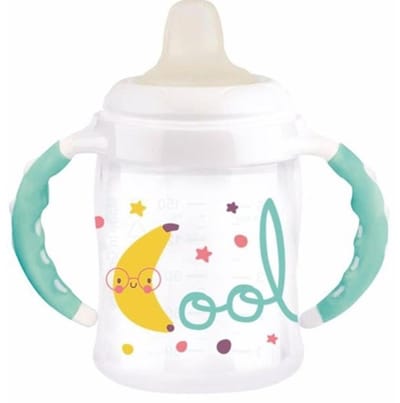 Tigex Tasse met zachte tuit en handgrepen – Transparant 150 ml (+6 maanden)