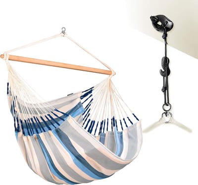 Kingsize hangstoel - Weerbestendige en multifunctionele outdoor relaxstoel met 360° draaimechanisme