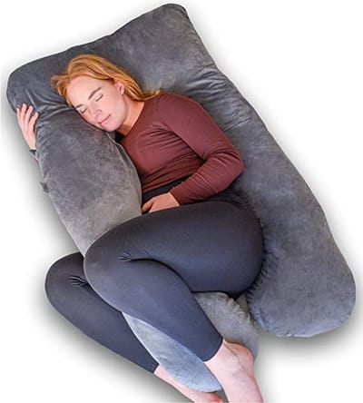 Zwangerschapskussen / Pregnancy Pillow - Breastfeeding Baby & Full Body for Sleeping \ Voedingskussen - Zijslaapkussen - Lichaamskussen - Body Pillow 140 x 80 x 20 centimetres
