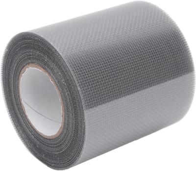 Duurzame Zelfklevende Reparatietape voor Ramen, 8CM x 6.1M - Ideaal voor Camping, Huishoudelijk Gebruik en Netreparatie (Grijs)