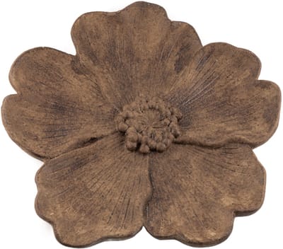 HomeBound by KY | Aardewerk plateau floral L bruin | plateau | decoratieve schaal