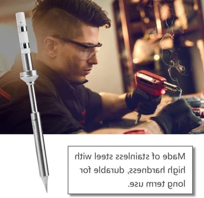 Allecto - Mini Soldering Tips - Vervangende Punte - RVS - Handige Soldering Tips - Ideaal voor hobbyisten - Geschikt voor TS100 - Compact formaat
