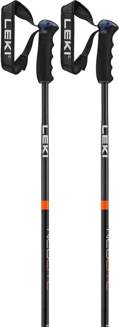 Leki Neolite Airfoil Skistokken - Heren skistok - Black Dark Anthracite Neonorange