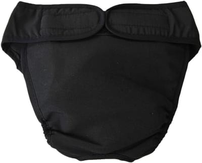 Hondenbroekjes - Sanitaire broekjes - Hygiënisch Houden - Wasbaar en Herbruikbaar - Taille 60 cm - Zwart