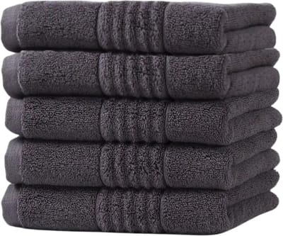 Livano Handdoeken Set - Hotelkwaliteit - Handdoek - Towel - Donker - 5 Stuks