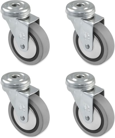Meubelwielen 60 mm met Kogellagers en Maximale Belasting van 25 kg