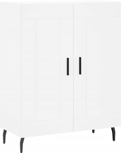 vidaXL - Dressoir - 69,5x34x90 - cm - bewerkt - hout - wit