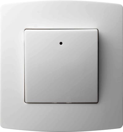 Drukknop + Pilot lamp - Schema 1 - 10A - 230V - RAL9016 - Inbouw