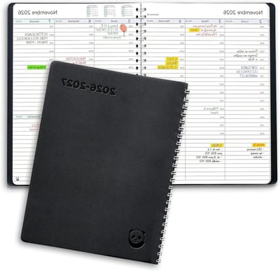 Agenda 2026 2027 - Planner Spaans - Dagelijkse Planning - A5 Formaat - 21.5 x 16.1 cm - Zwart