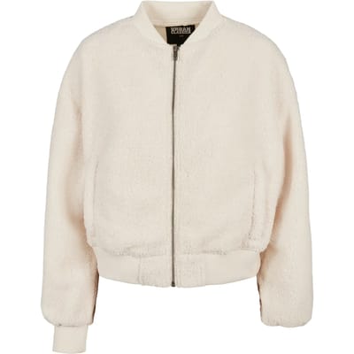 Urban Classics - Oversized Sherpa Bomber jacket - 5XL - Creme